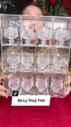 Bộ Ly Thuỷ Tinh Pha Lê Cao Cấp Miễn Phí Giao Hàng #lythuytinh #xuhuong 