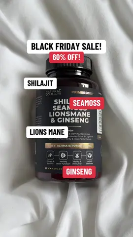 Shilajit, Seamoss, Lionsmane, & Ginseng in 1 supplement #shilajit #seamoss #lionsmane #ginseng #blackfriday 