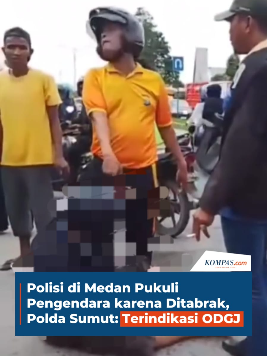 Viral insiden pemukulan pengendara motor di depan Mapolda Sumut pada (18/11/2025). Korban mengalami luka serius.  Menurut Polda Sumut, oknum pelaku yang merupakan personel Bripda G disebut mengalami gangguan jiwa dan kini menjalani perawatan serta observasi lanjutan. Penulis: Rahmat Utomo, Irfan Maullana  Kreatif: Safira Nurulita Produser: Elizabeth Ayudya Ratna Rininta ` #Polisi #Sumut #Peristiwa ##Read