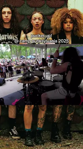 here’s a clip of our super cool punk band @Pucker Up! playing at Camp Punksylvania this past summer. this song is about being black in northeast pennsylvania (lol).  vid by our friend @Disembark Media 🫶🏽✨ #punk #blackalt #undergroundmusic #newmusic #puckerupband 