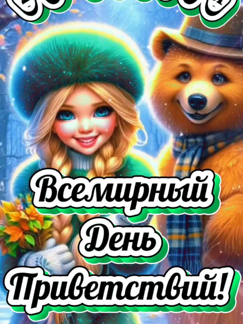 С Днём Приветствий! #теплый #привет #праздник #пожелания #❤️❤️❤️ 