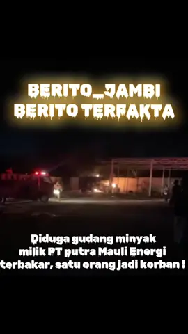 Kebakaran hebat terjadi di sebuah gudang berlokasi di  penerangan kecamatan alambarajo kota Jambi pada Kamis malam 20 November 2025 sekitar  pukul 20.34 wib  diduga pemilik gudang tersebut bernama 