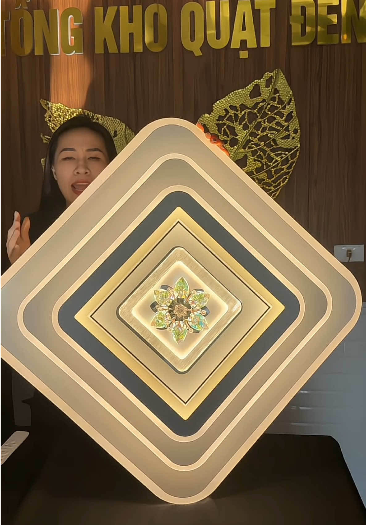 tiền nào của nấy là có thật lắp chiếc đèn cao cấp khác bọt hẳn trần nhà ##oanhoioanh ##noithatnhacua ##denoptran ##dentrangtri