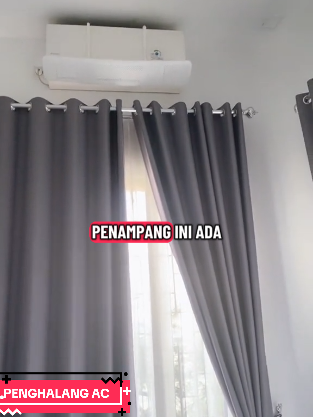 Penghalang AC membantu agar angin dari AC tidak terkena langsung ke tubuh kita #dewisunday #penghalangac #ac #bugar #bahagia 