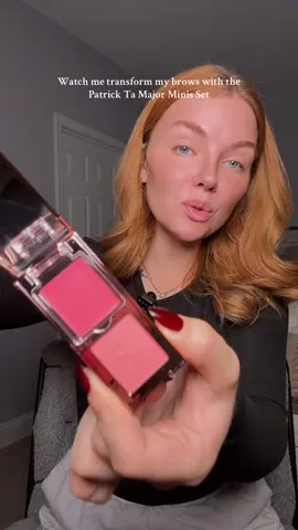 One of my favorite bundles from Patrick Ta!!! Absolutely love the brow gel and IMMEDIATELY ordered more !! 😭😍 #patrickta #makeup #majorminiset #tiktokshopblackfriday #tiktokshopcreatorpicks 