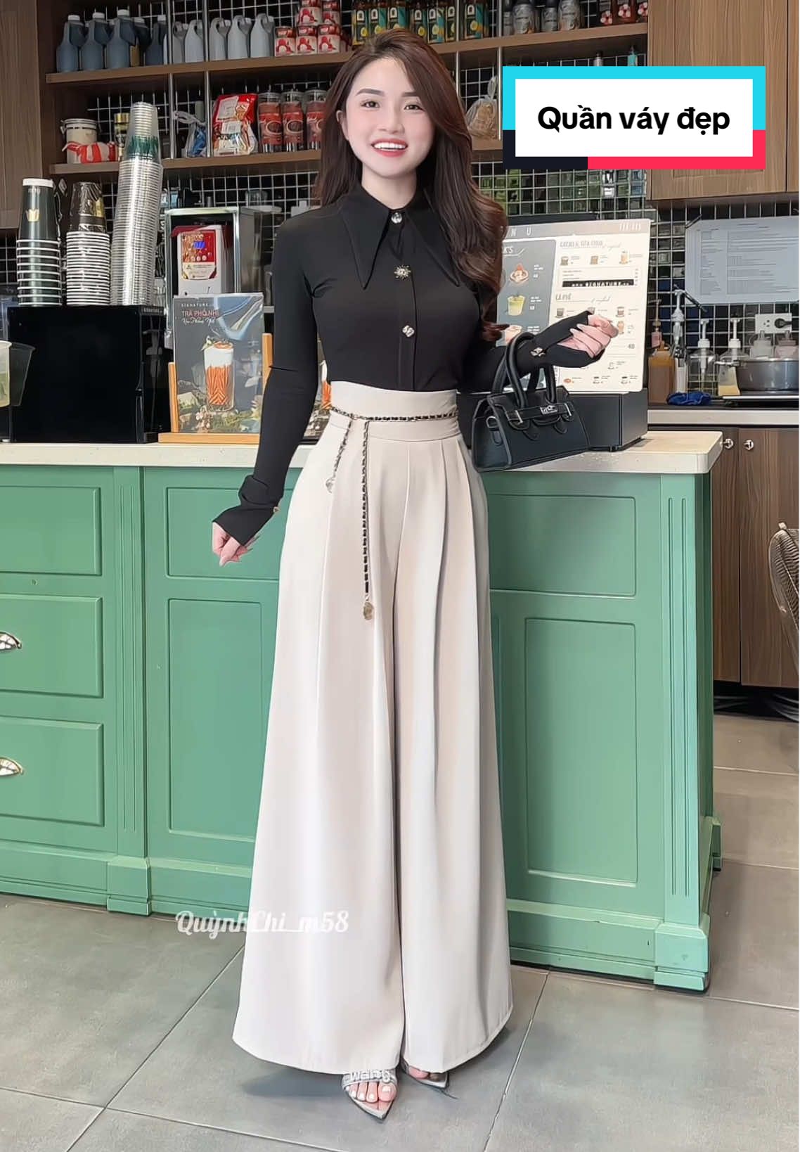 Trả lời @chụp ảnh sinh nhật tại taiwan Quần váy ống rộng dài mặc sang chảnh đẹp #quanongvay #quanongrong #quandainu 