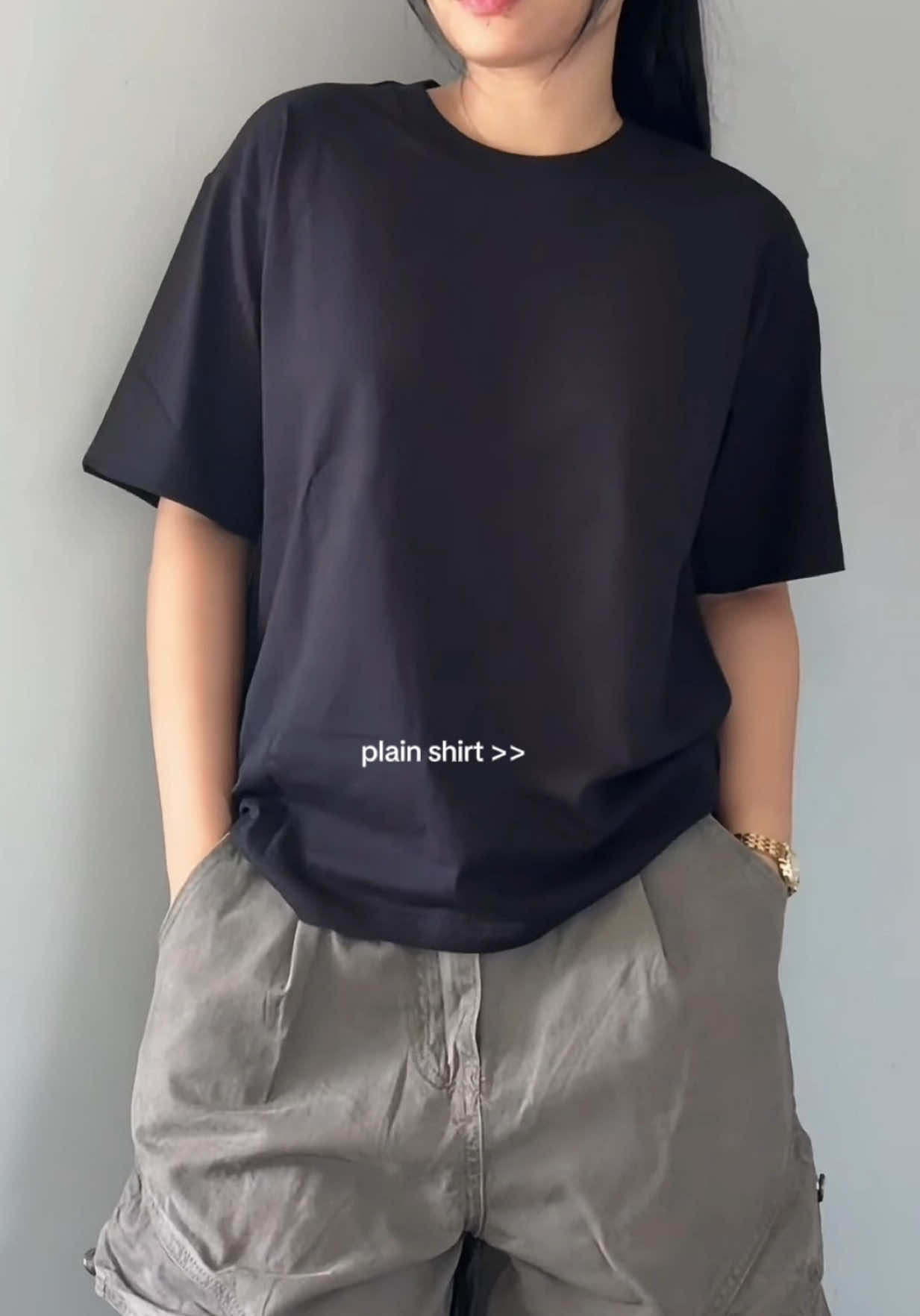 plain black shirt 🔛🔝! #blackshirt #plainshirt 