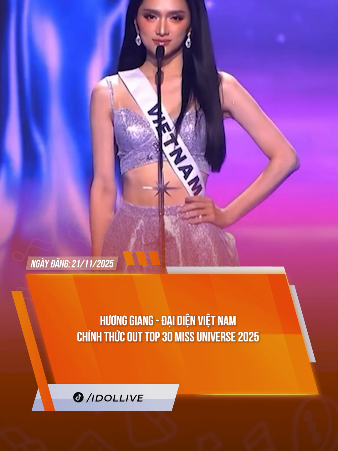 TIẾC QUÁAA#idollive #tiktoknews #tiktokgiaitri #theanh28 #missuniverse #huonggiang