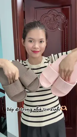 Dép đi trong nhà giá hạt dẻ mà đii siu êm 🫶🏻#nhaxoaiiu #review #videogiadung #depditrongnha #depxinh 