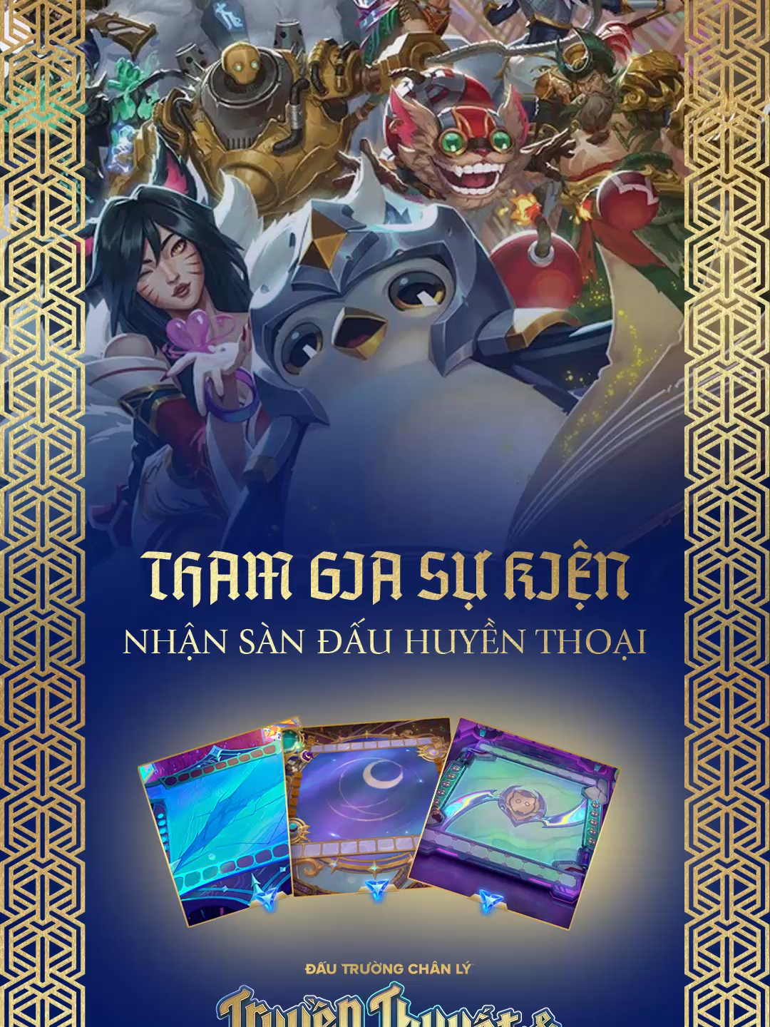 Tham gia ngay để nhận sàn đấu huyền thoại nào anh em ơiiii #dautruongchanly #teamfighttactics #GamingOnTikTok #tft