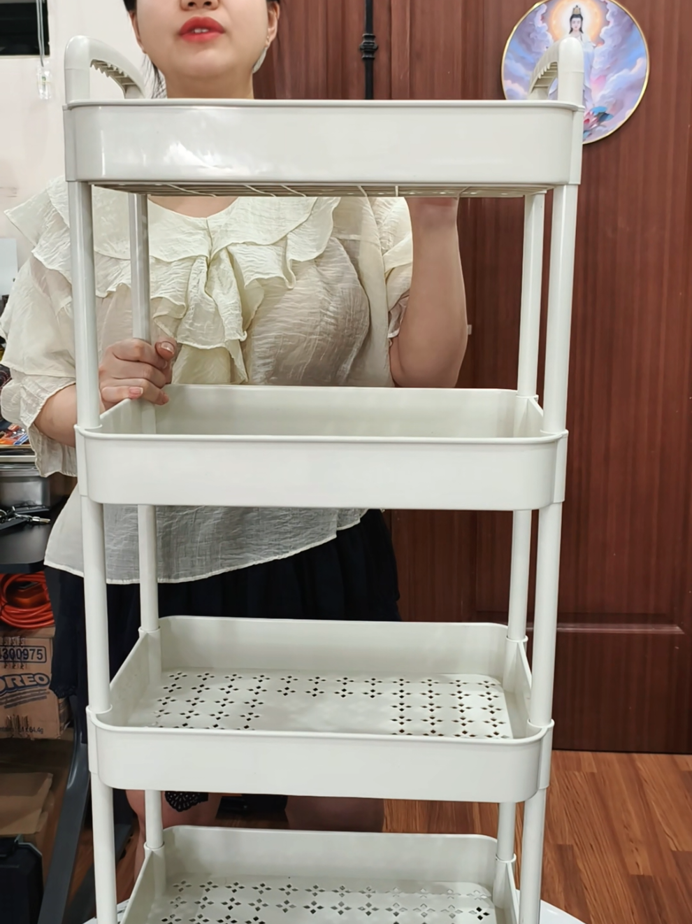 Kệ Đựng Đồ Đa Năng Có Bánh Xe đẩy chuyên dụng cho spa #kedungdo #kedanang #kecobanhxe #kespa #cotiennhaxinh 