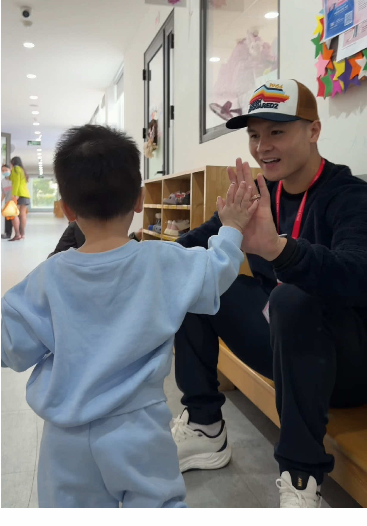 Mỗi ngày đến trường là 1 ngày vui của con trai Lido #chuthanhhuyen #quanghai #lido #fyp 