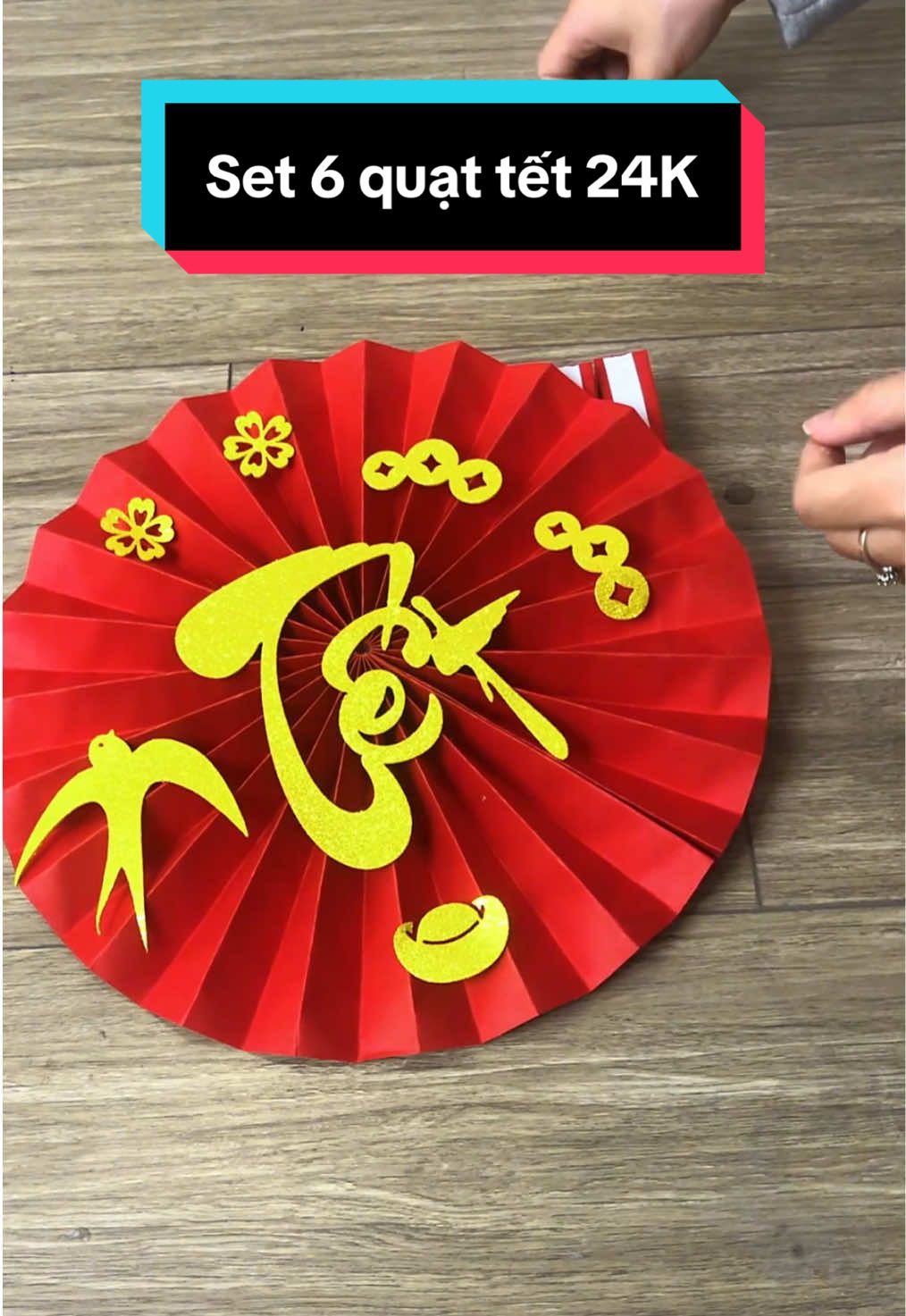Set 6 quạt tết mà giá còn chưa bằng 1 cốc trà sữa😍😍 #habidecor #settet2026 #trangtritet2026 #settrangtritet #quattet2026 