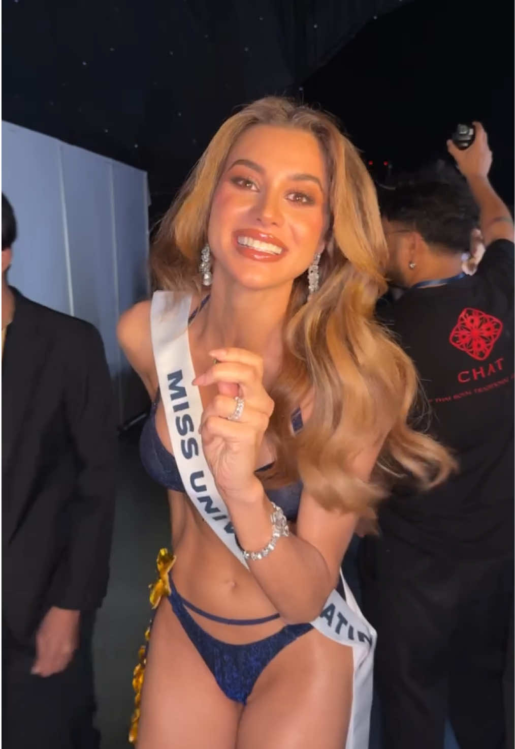 Así fue la reacción de Miss Universe Latina luego de ser seleccionada entre el TOP 30 🔥 ¿Avanzará a la próxima ronda? 🤔💭 #MissUniverso