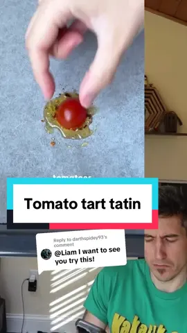 Replying to @darthspidey93 very good @tastyiri_en 😋 #tarttatin #Recipe #tomato 
