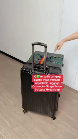 $3✅Versatile Luggage Elastic Strap Portable Adjustable Luggage Connector Straps Travel Suitcase Fixed Strap