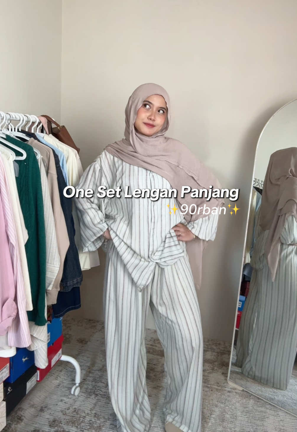 tim sat set & ga mau ribet kalo mau main sini merapat😆💗 #oneset #onesetmurah #onesetrayon @kallyoutfit 