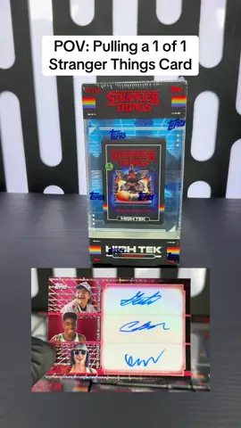 We Found a 1 of 1!  Opening 2 more of the 2024 Topps Stranger Things High Tek Hobby Boxes @Stranger Things @Stranger.things.store @Topps  Follow for More Pack Openings ❤️ #foryou #fyp #strangerthings #packopening #topps