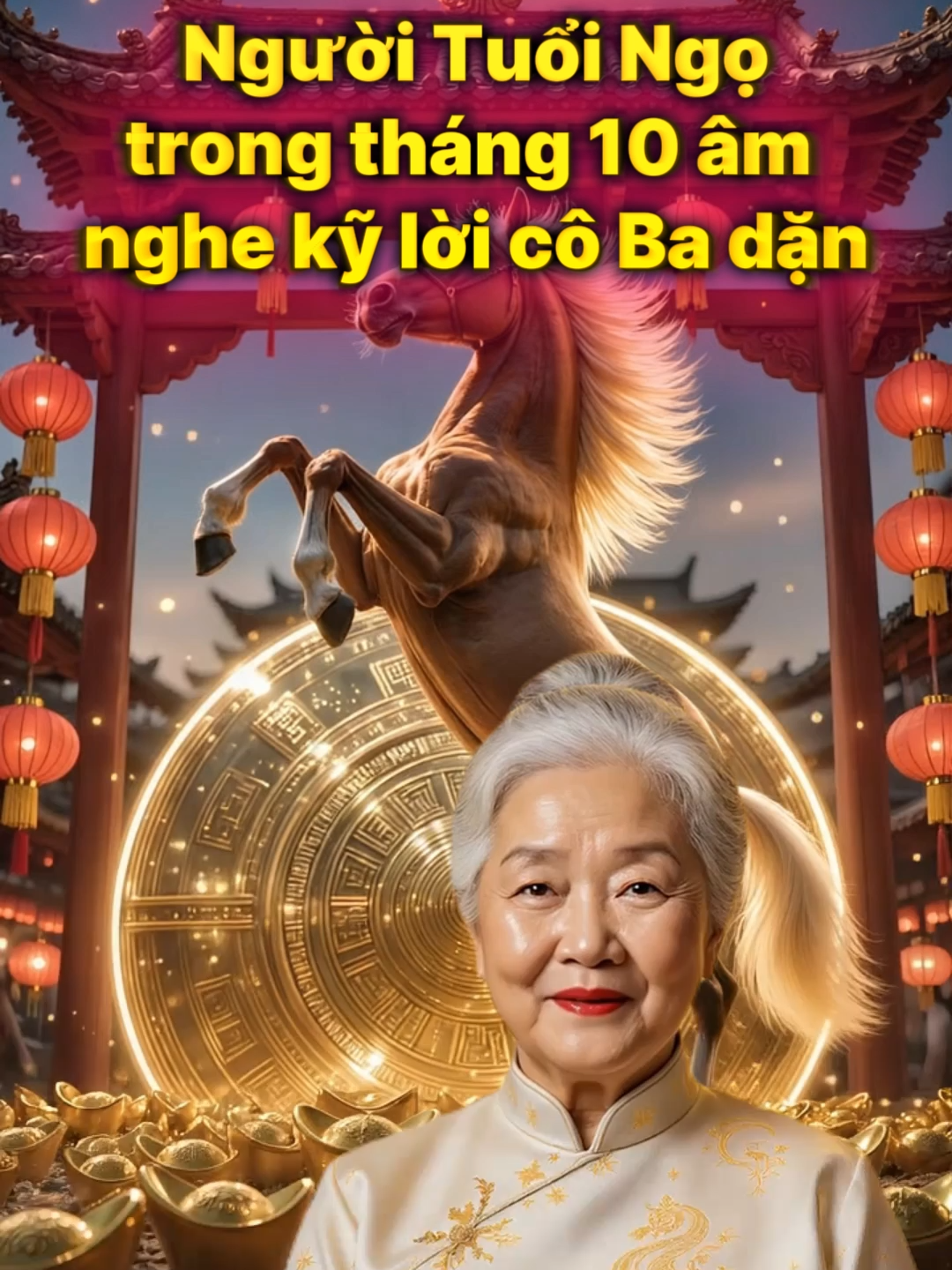 Tuổi Ngọ trong tháng 10 âm lịch nhớ kỹ 3 điều này #phongthuytamlinh #maymantailoc🍀☘️ #phongthuy #cobatuvi #tuvi #tuvi12congiap #tuoingo