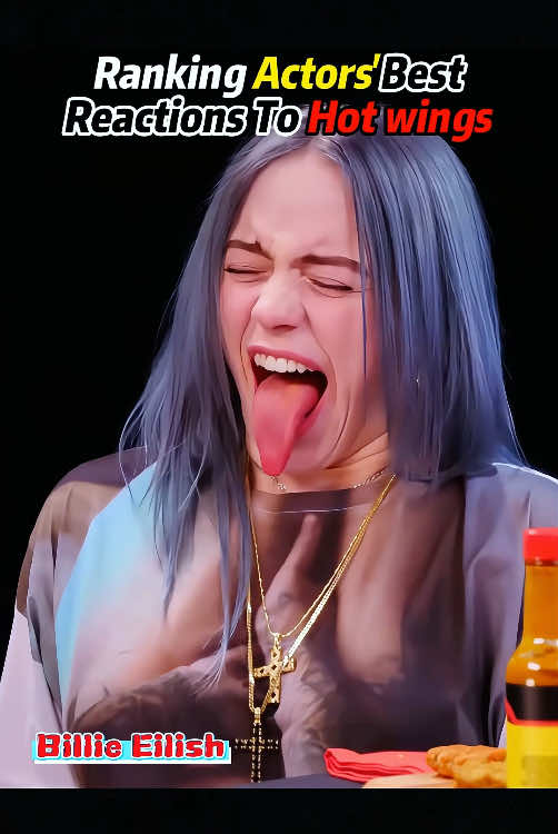 Ranking actors’best reactions to hot wings 🔥 #jenniferlawrence #jennaortega #annakendrick #arianagrande #fyp #usa 