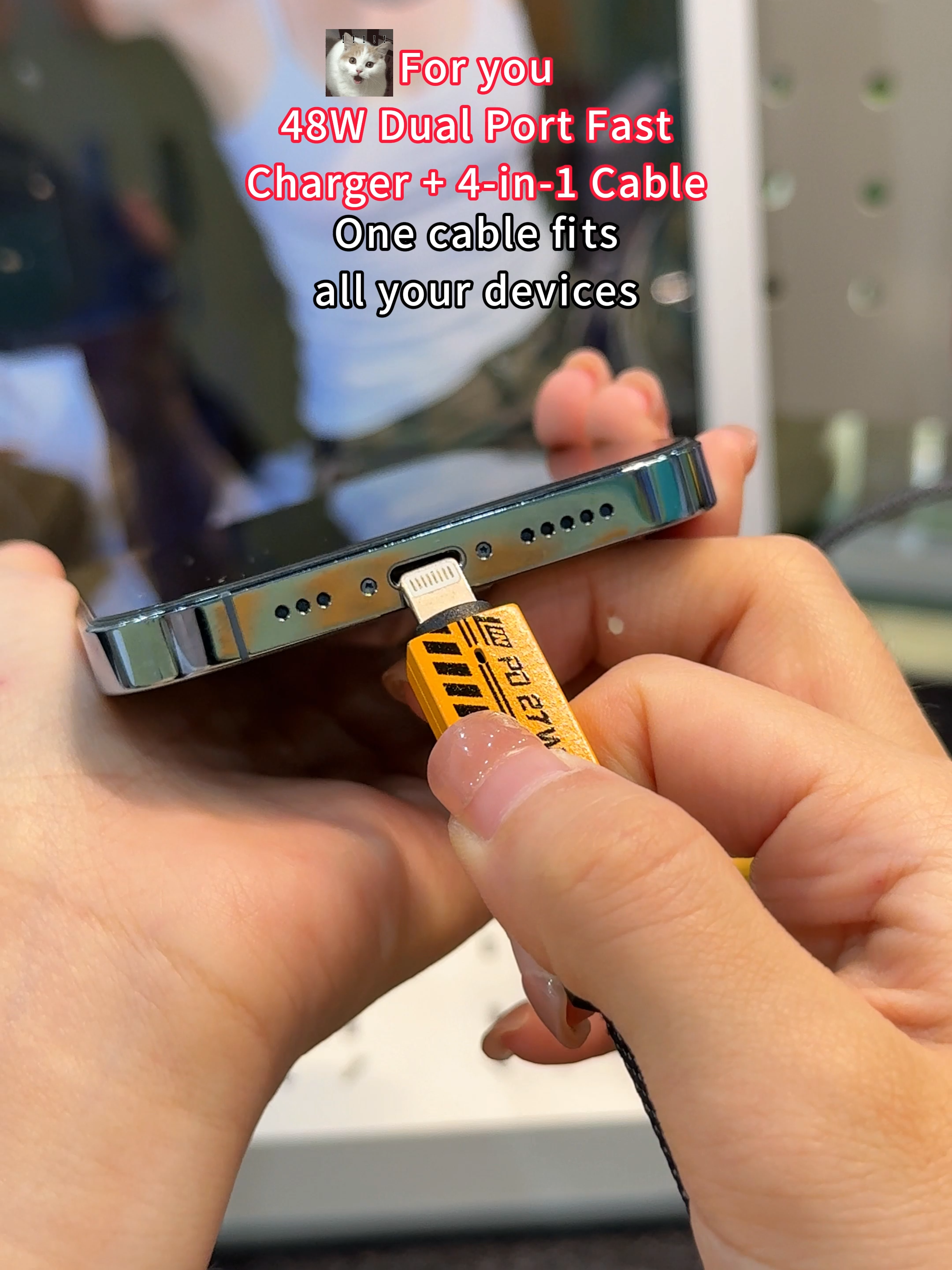 Safe smart chip charging 48W #PhoneCharger #FastCharger #Chargers #TikTokShopBlackFriday #TikTokShopCyberMonday