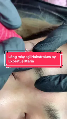 Lông mày sợi Hairstrokes by ExpertLệ Maria #balancedstrokes #phunxam #lemaria #pmuhairstrokes #eyebrow     