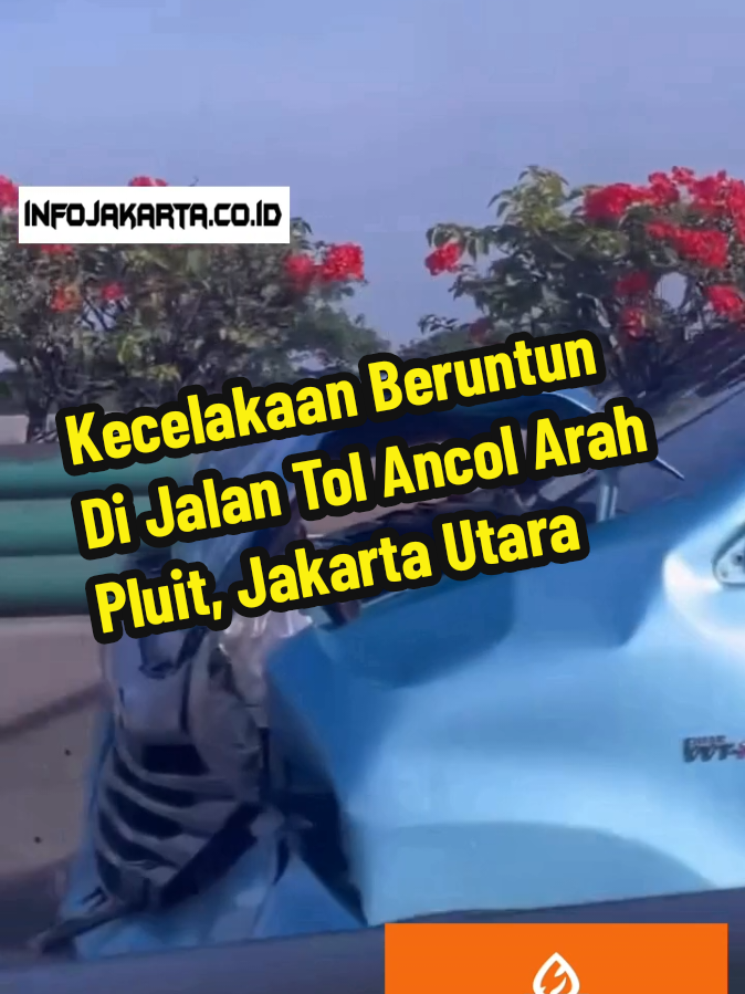 Jumat pagi, 21 November 2025, dilaporkan kecelakaan beruntun di Jalan Tol Ancol arah Pluit, Jakarta Utara. Mohon berhati-hati dalam berkendara. #ancol #jakartautara  ----- Ikuti akun kami untuk update informasi terkini Jakarta dan sekitarnya ----- 📹 : ig via febrilo