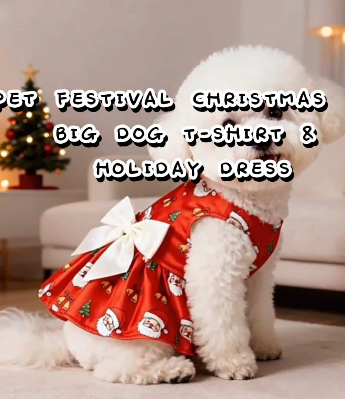 Paskong ready si fur baby with this cute Christmas pet Shirt!🎅🏻🐶#fyp #quekypet #petfestival #christmasoutfit #dogshirt #petdress #bigdogfashion #petsty #tiktokpets #petlover 