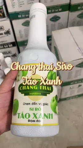 Chang Thai Siro Táo Xanh - Thơm mát, cho ly đồ uống sắc xanh nổi bật. Rất hợp cho pha trà trái cây và các món giải khát #xuhuong #xuhuongtiktok #nguyenlieuphache #siro 
