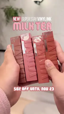 Your lips, your rules 💋🧋Get 50% OFF Superstay Vinyl Ink from Nov 17–23 only! Don’t miss out—shop now 🖤#MaybellinePH #mnysocialcrew #superstayvinylink #maybellinemilkteamukbang 