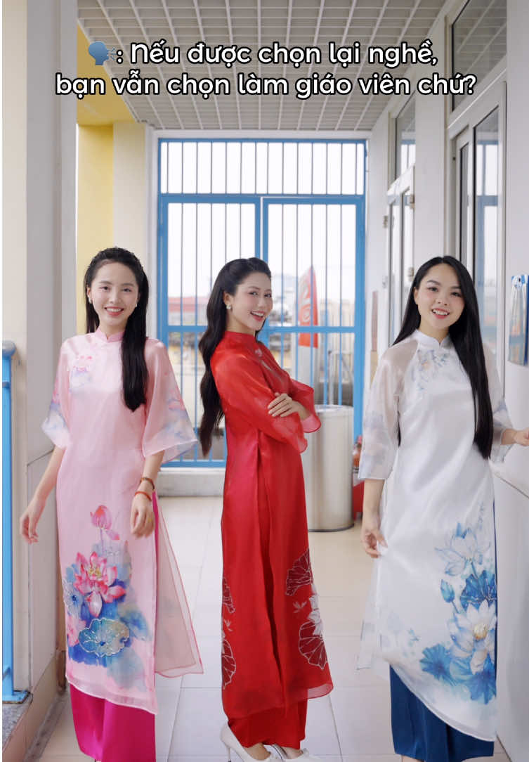 Tại vì iu nghề giáo đó 🥰 #giaovien #aodai #econice #ngaynhagiaovietnam #tiktokgiaitri 