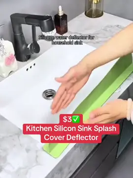 $3✅ Kitchen Silicon Sink Splash Cover Deflector