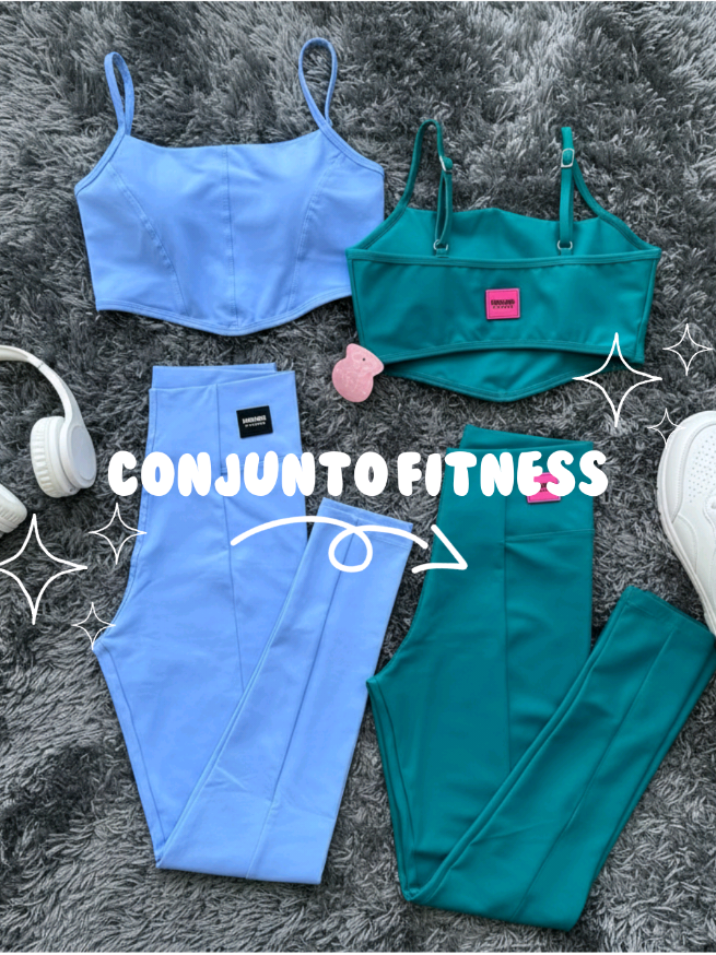 #conjuntofeminino  Fitness Calca Legging e Top Corsert. Poliamida.#academia #feminino #extreme #treino 