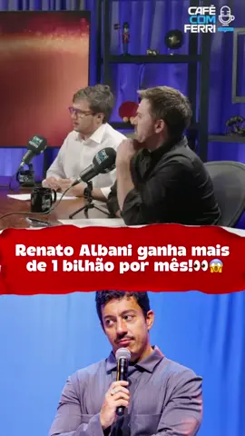 É possível um humorista receber mais de 1 bilhão por mês? @cafécomferri e Renato Albani conversam sobre isso!  Assista ao vídeo completo no canal @podcastcafecomferri.  . . #cafécomferri #clipfyleague #clipfyferri@Café com Ferri | Podcast 