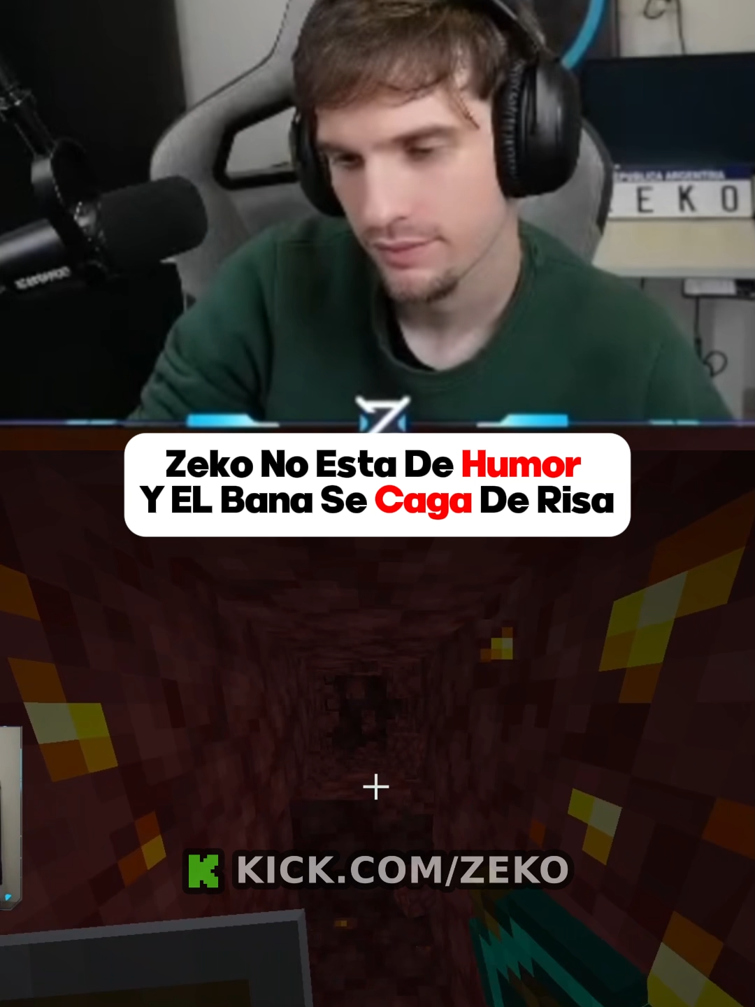 zeko no esta de humor y el bana se caga de risa xd#zeko #bananirou #Minecraft