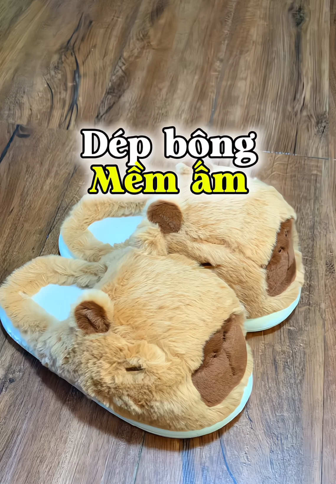 Dép bông đi êm và ấm #depbong #depditrongnha 