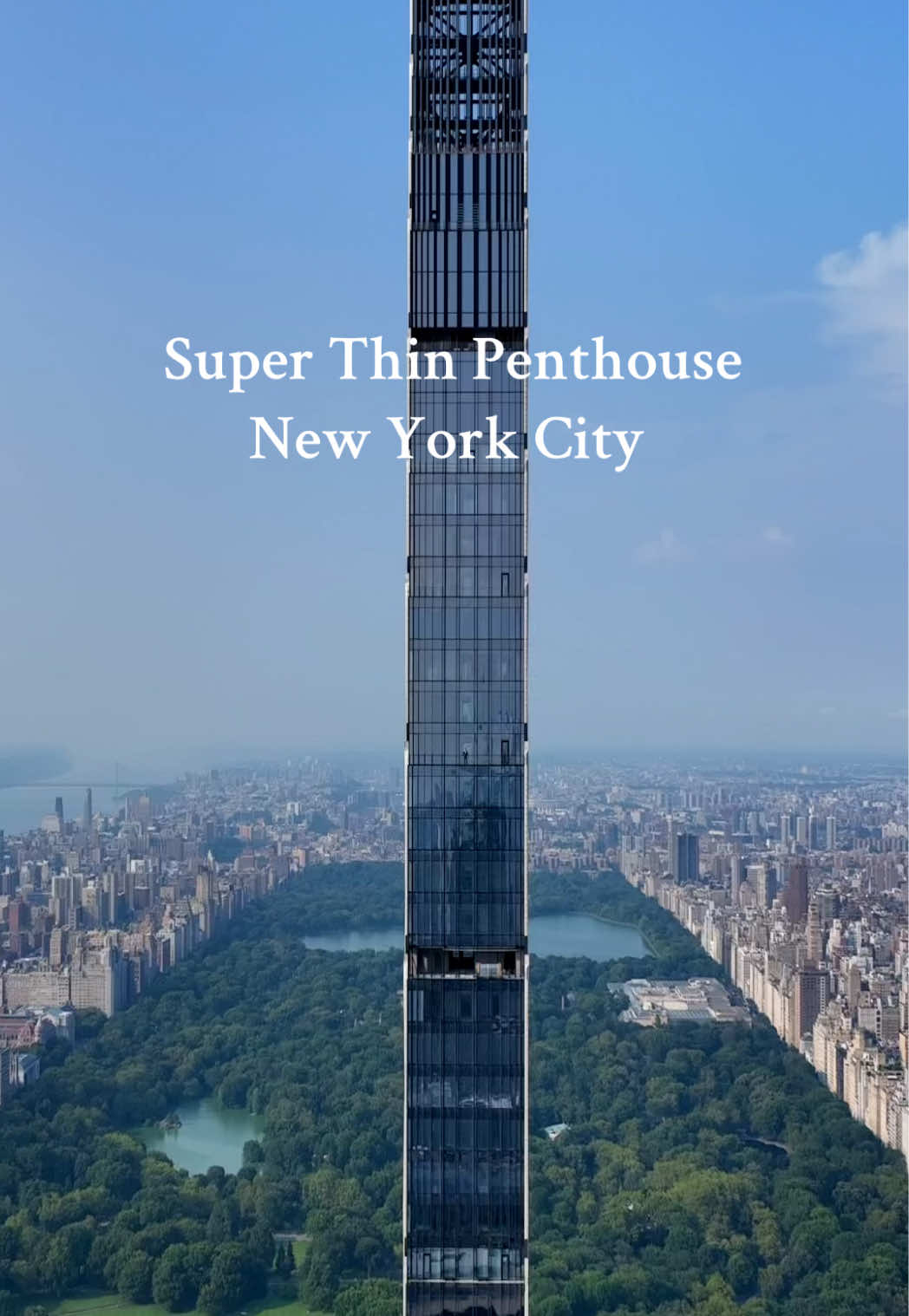 Would you live this high up? • #nyc #penthouse #centralpark 