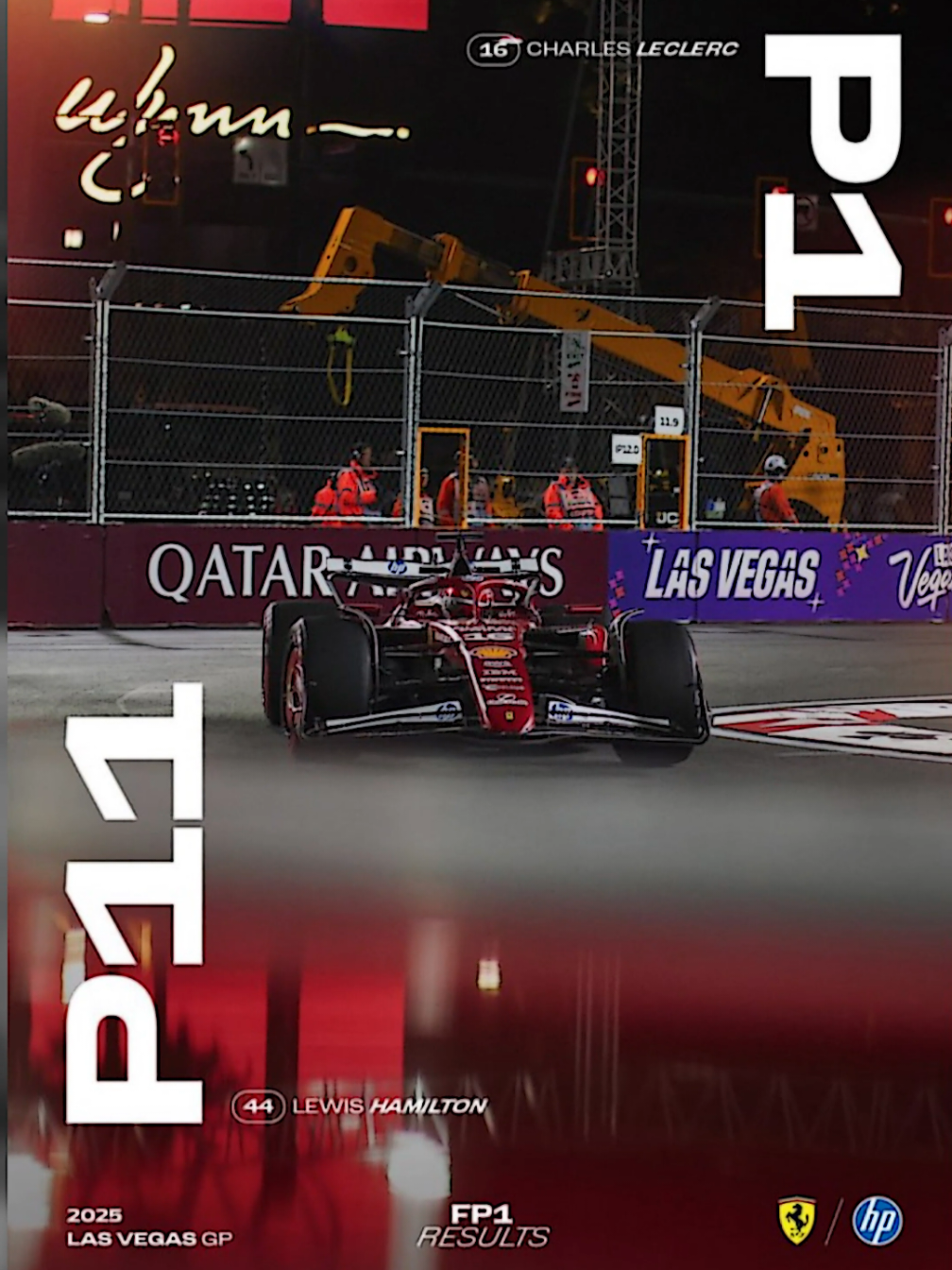 P1 - P11 jiiirrrr 😭 #charlesleclerc #lewishamilton #ferrari #lasvegas #fyp 