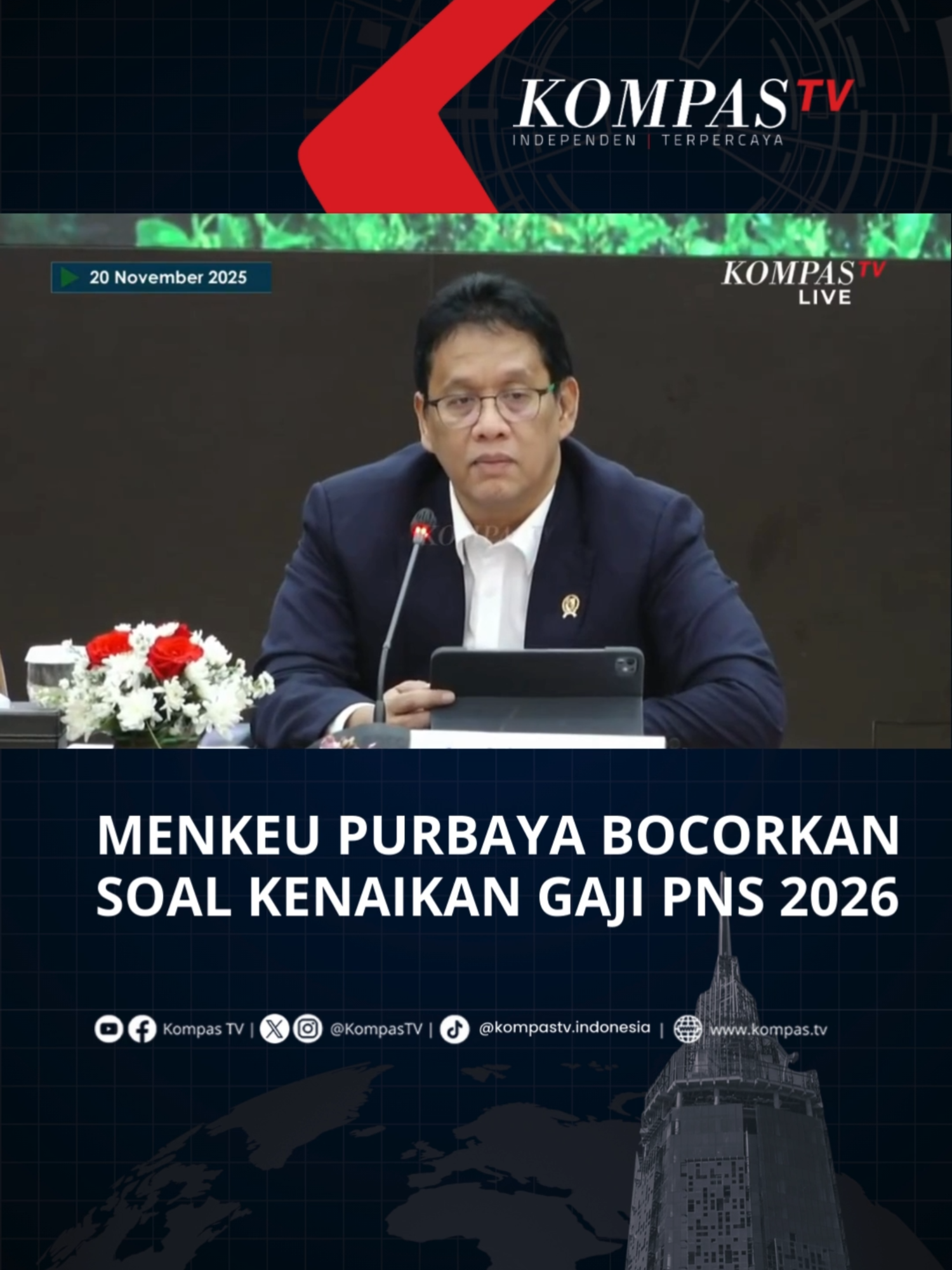 Menteri Keuangan (Menkeu) Purbaya Yudhi Sadewa sudah menerima surat dari Menteri Pendayagunaan Aparatur Negara dan Reformasi Birokrasi (Menpan RB) Rini Widyantini terkait usul kenaikan gaji PNS pada 2026. Purbaya  dan jajaran di Kementerian Keuangan masih menimbang-nimbang kenaikan gaji PNS atau aparatur sipil negara (ASN) di 2026. 