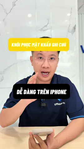 Khôi phục mật khẩu ghi chú #reviewiphone #vphone24h #thuthuathay #thuthuatiphone #iphonegiare 