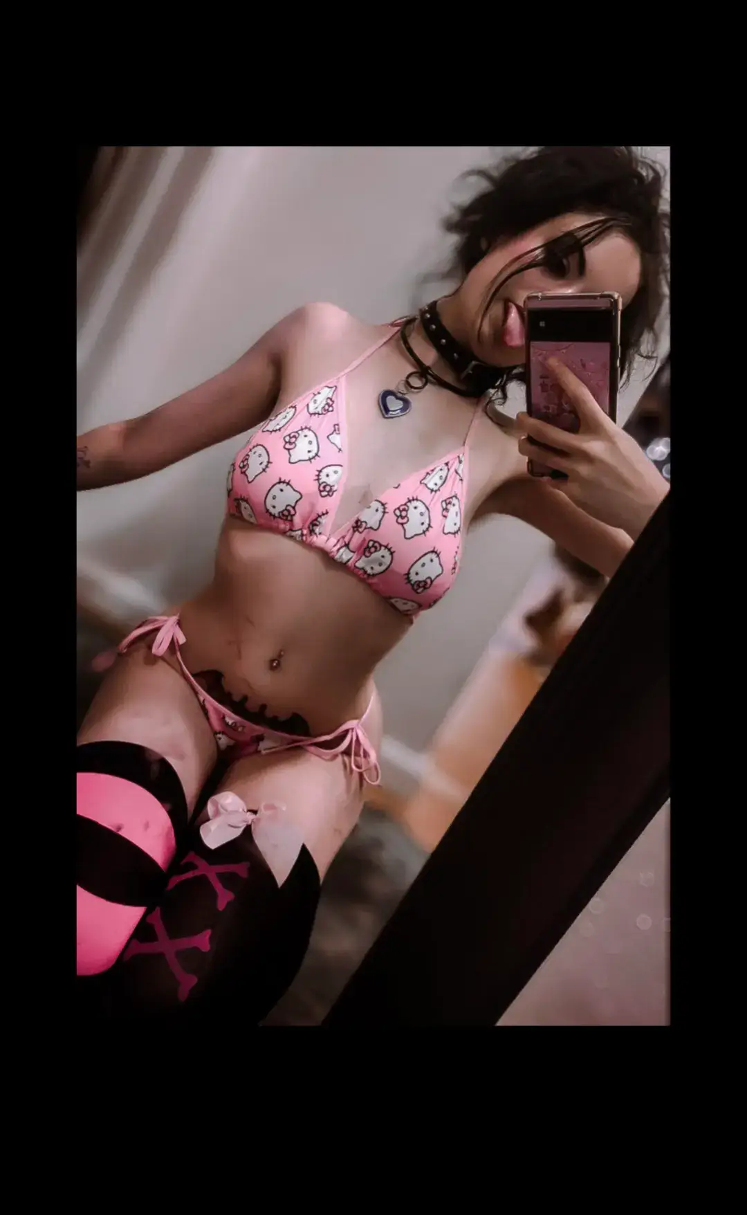 #hellokitty #goth #girlfriend #selfie #fyp 