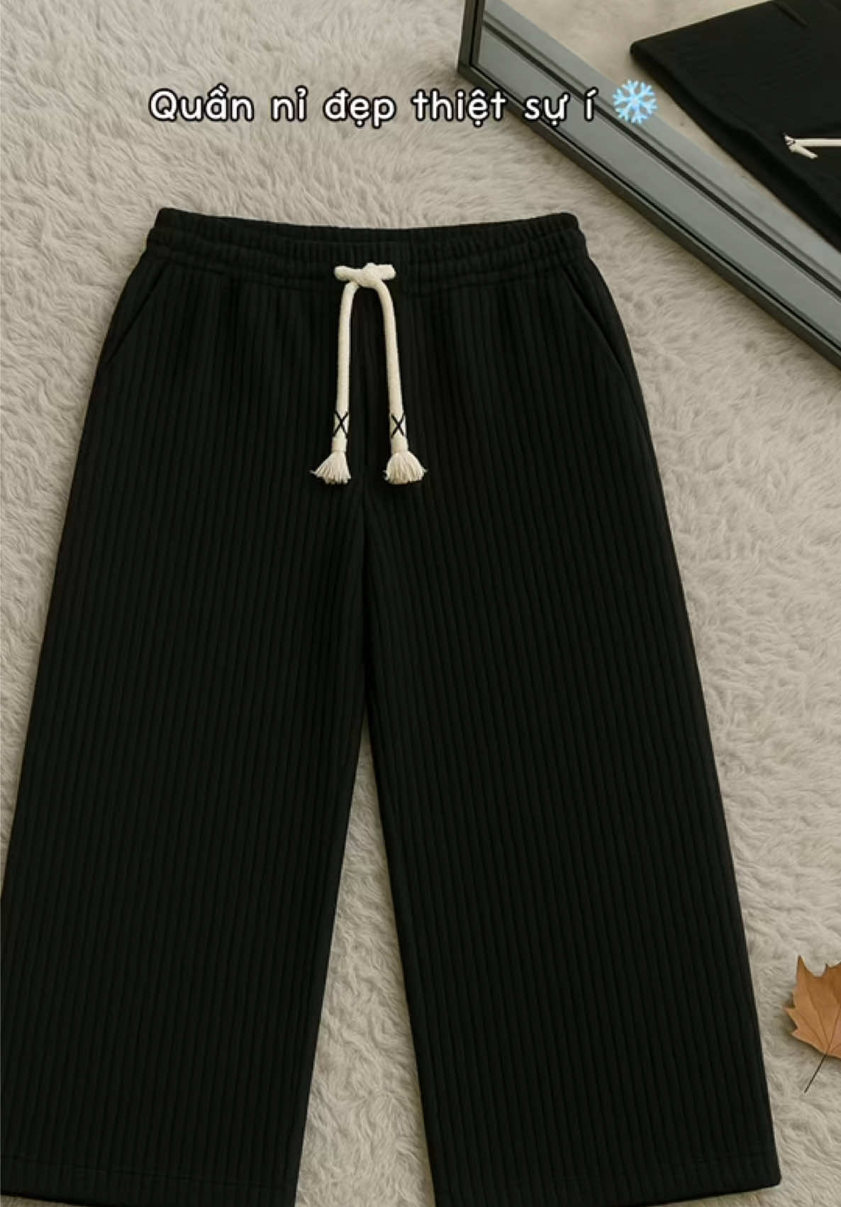 Quần Nỉ Baggy Nam nữ 2 Da Cao Cấp #xuhuong #outfit #quanni #baggy 