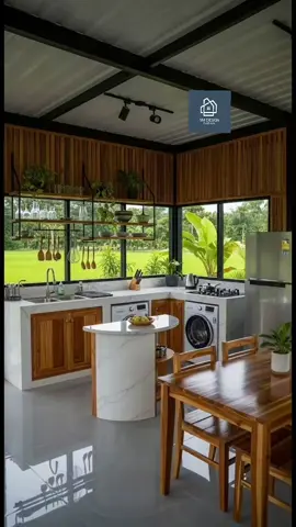 ครัวสวย สงบ อบอุ่นบรรยากาศดี น่าทำอาหารมั้งวัน #ครัวไทย #ครัวอบอุ่น #บ้านสวย #ครัวในฝัน 