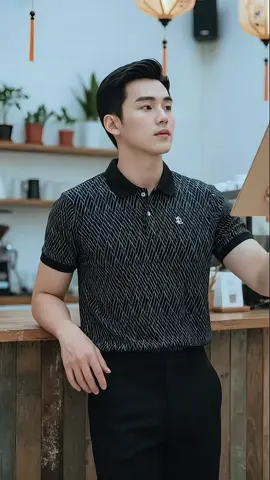 Áo polo nam DỆT hoạ tiết KIM CƯƠNG LADOS,form regular.#thoitrang #thoitrangnam #polo #lados #xuhuong 