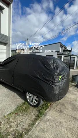 Wala pang pang garahe kaya ito muna sa ngayon 😊 #carcover #caraccessories 