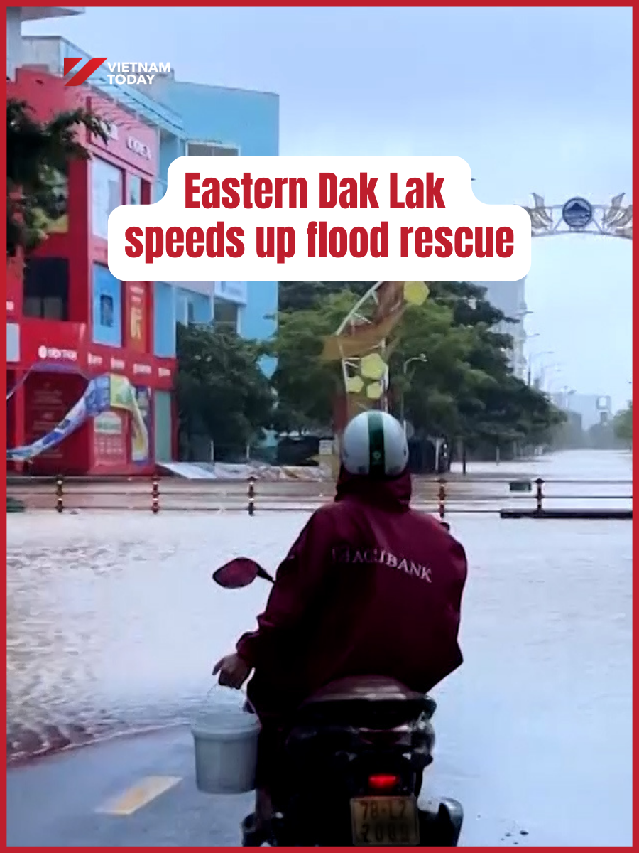 Residents in Dak Lak are battling the worst flooding seen in decades, with rising waters and power outages forcing them to rely on emergency support. In some areas of the city, deep flooding has completely isolated several neighbourhoods. #VietnamToday #YourWindowonVietnam #flood #emergency #daklak