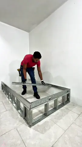 Have you ever seen a bed like this in the United States? Here's how to build a sturdy bed.#handyman #DIY #tools #LearnOnTikTok #TikTokInteriorDesignContest 