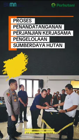 Proses Penandatanganan Perjanjian Kerjasama Pengelolaan Sumberdayahutan Antara Perhutani KPH Banyuwangi Barat dengan Polresta Banyuwangi tanggal 20 November 2025 #perhutani #perhutanidivrejatim 