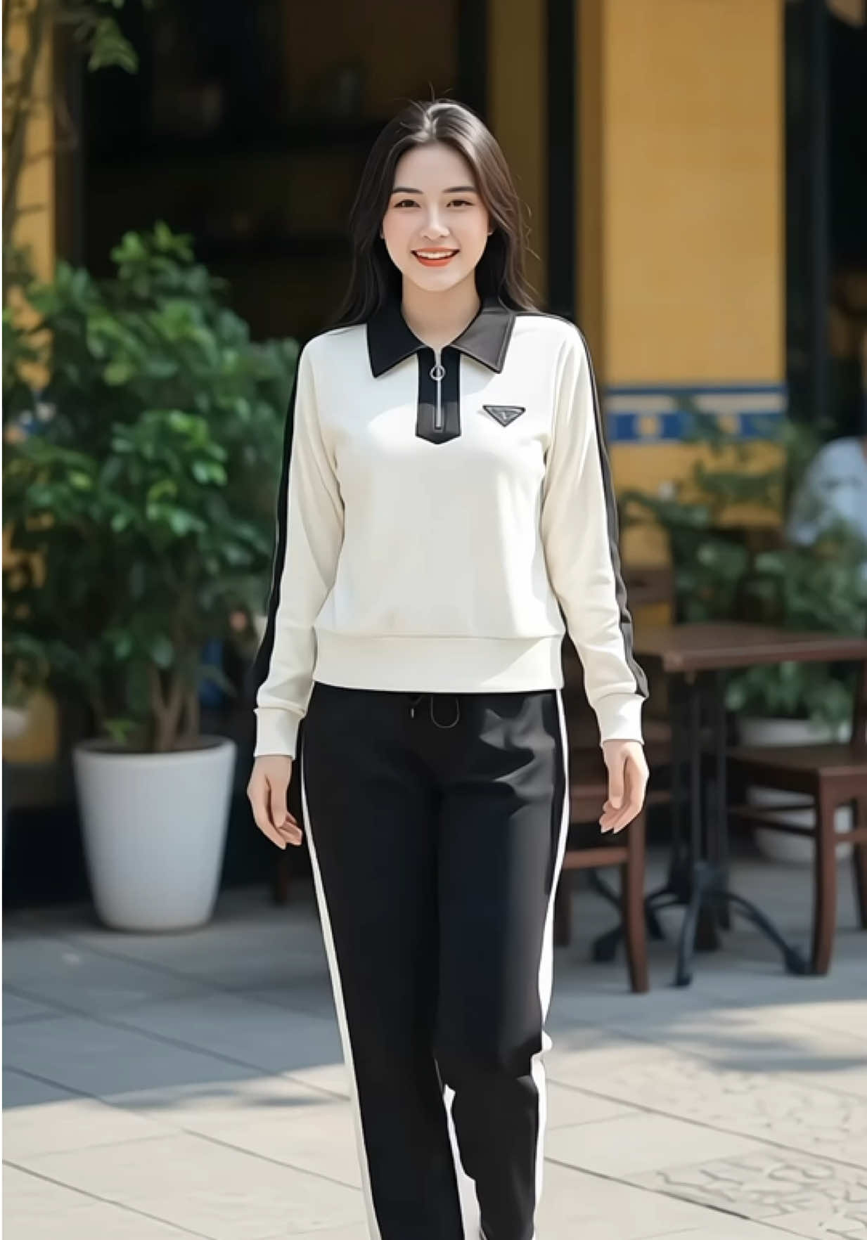 Bộ Thu Đông Chất Vải Len Tăm Mịn Co Giãn Năng Động