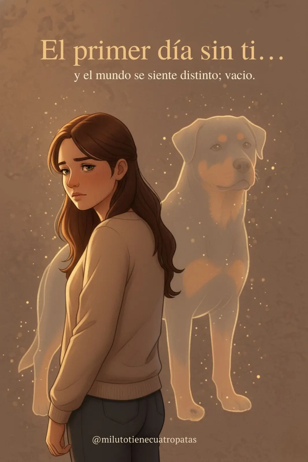 Aquí entendemos tu dolor y el amor que sentiste por tu amigo peludo de cuatro patas, que dejo una huella imborrable en tu corazón #MiLutoTieneCuatroPatas #DueloPorMascota 